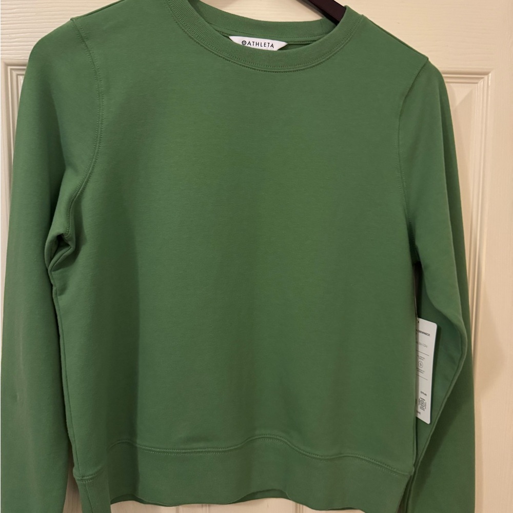 Brand New - Athleta Olive Crew Neck Top